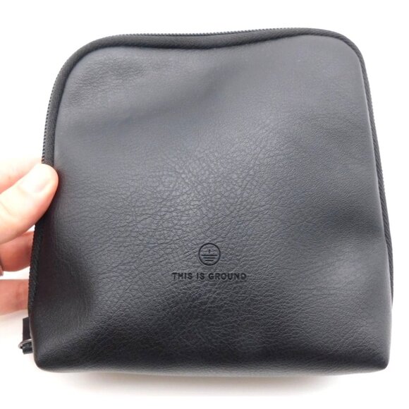 American Airlines This is Ground First Class Black Cosmetic Bag Amenity Kit - Picture 1 of 5
